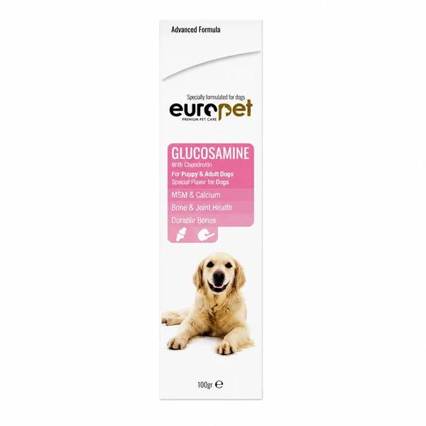 خمیر گلوکوزامین سگ EuroPet Glucosamine Paste وزن 100 گرم