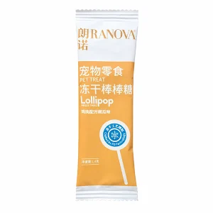 آبنبات گربه با طعم مرغ و کدو تنبل (Freeze-Dried Lollipop)