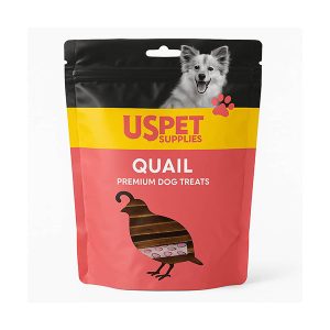 تشویقی سگ با گوشت بلدرچین US Pet – مدل Quail Premium Dog Treats