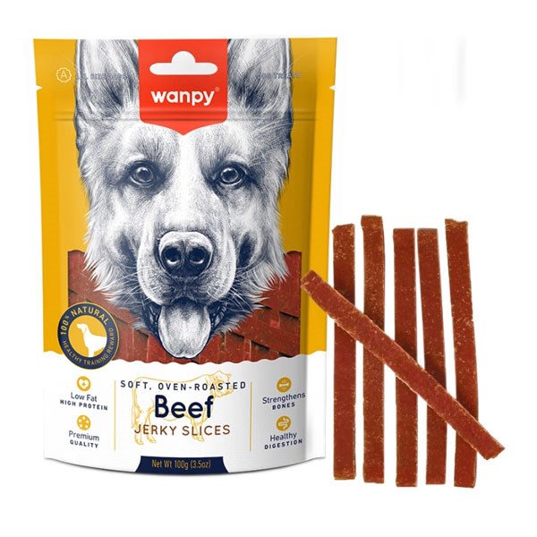تشویقی سگ ونپی مدل Beef jerky slices