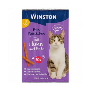 تشویقی مدادی گربه با طعم مرغ و اردک – یک عدد (Winston Cat Stick Treat)