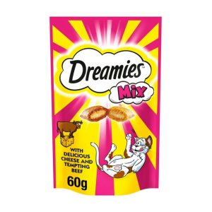 تشویقی گربه Dreamies MIX گوشت گاو و پنیر