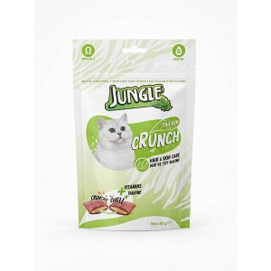 تشویقی گربه جانگل (Jungle) مدل Crunch طعم مرغ (Hair & Skin Care)