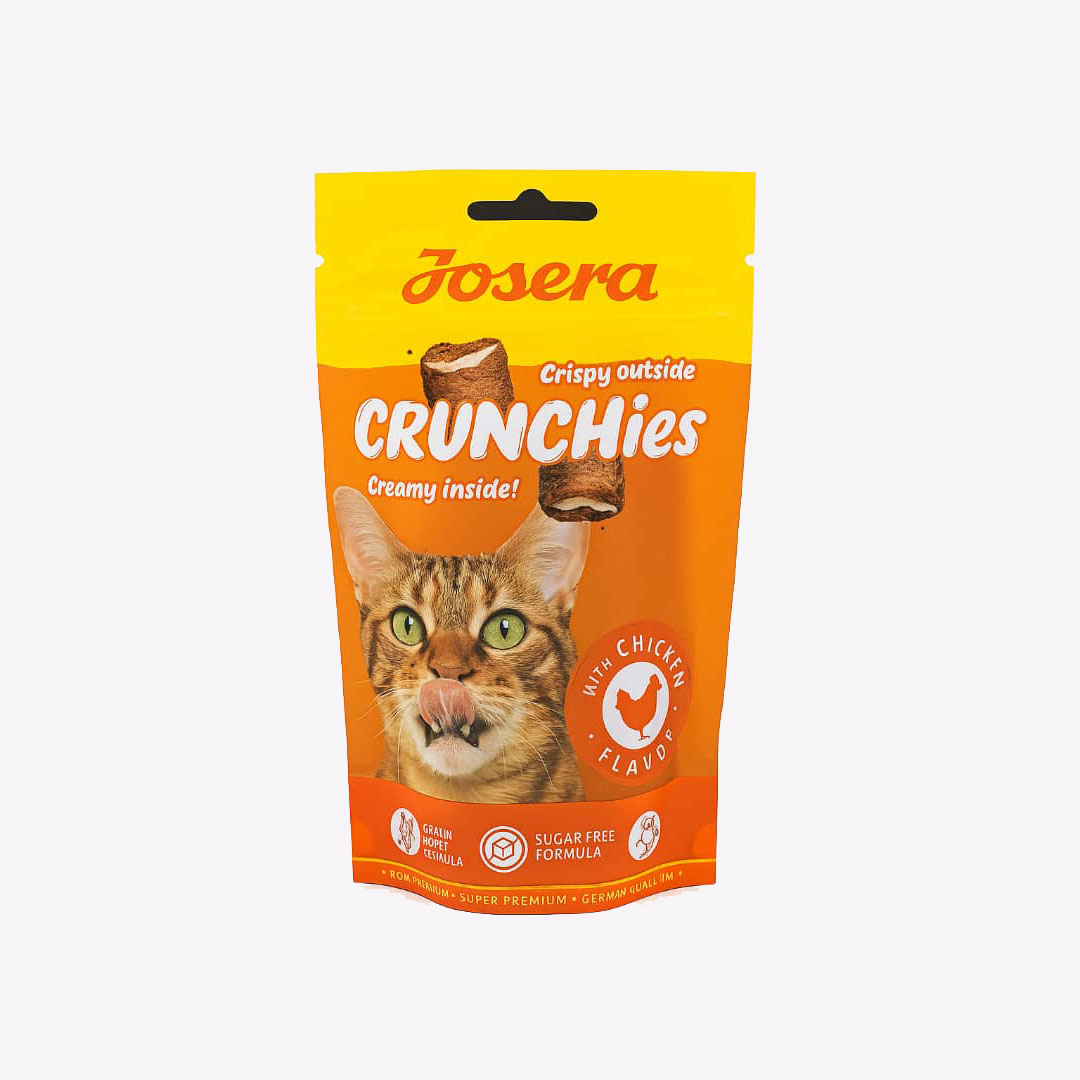 تشویقی گربه جوسرا کرانچیز با طعم مرغ 60 گرمی – Josera Crunchies Chicken