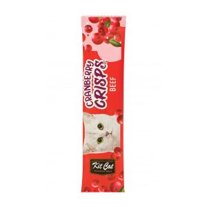 تشویقی گربه کیت کت کرن‌بری کریسپس با طعم گوشت گاو – Kit Cat Cranberry Crisps Beef