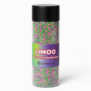 خوشبوکننده رنگی خاک گربه LIMOO با رایحه ی پودر بچه