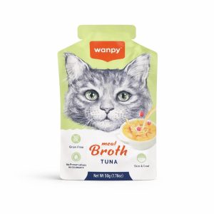 سوپ گوشت گربه ونپی Wanpy Meat Broth با طعم تن | وزن ۵۰ گرم