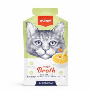 سوپ گوشت گربه ونپی Wanpy Meat Broth Tuna & Shrimp وزن ۵۰ گرم