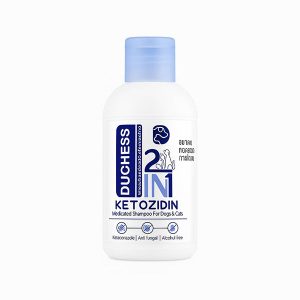 شامپو ضد قارچ و ضد باکتری DUCHESS KETOZIDIN 2IN1 مخصوص سگ و گربه 250ml