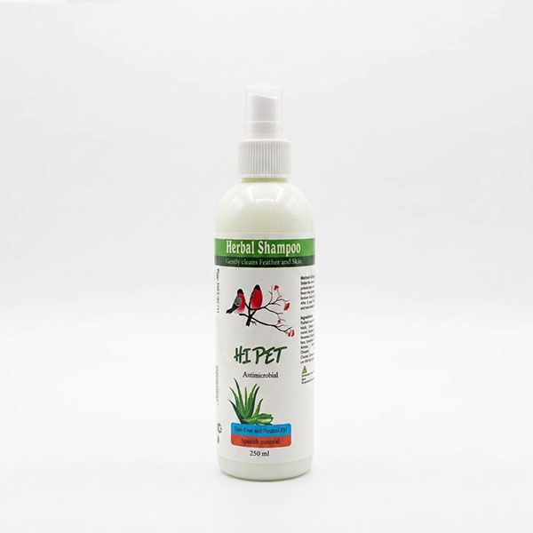 شامپو پرندگان های پت (Hi Pet) مدل گیاهی و ضد میکروب حجم ۲۵۰ میل
