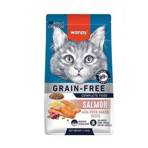 غذای خشک گربه ونپی بدون غلات طعم ماهی Wanpy Grain Free Salmon ( 500 گرمی)
