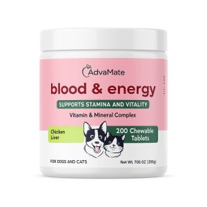 قرص تقویتی خون و انرژی سگ و گربه AdvaMate | Blood & Energy