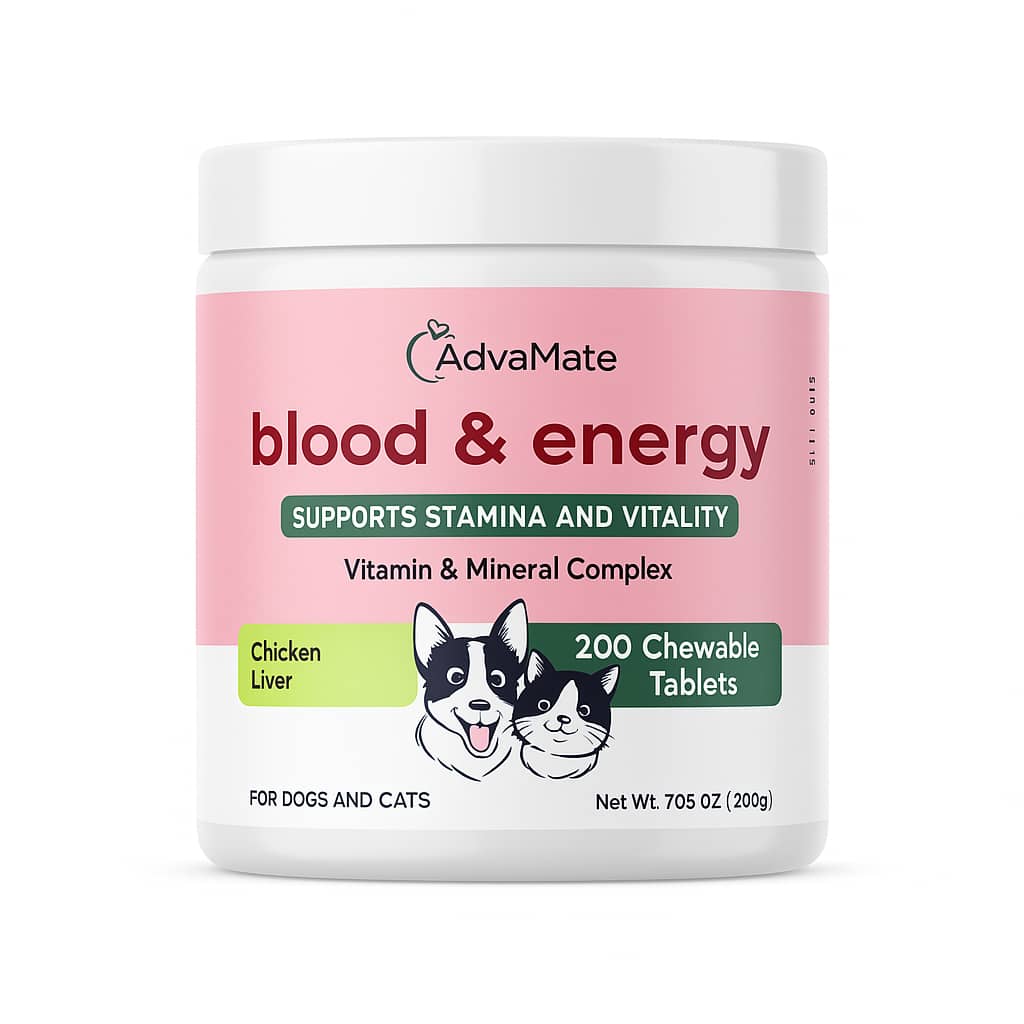 قرص تقویتی خون و انرژی سگ و گربه AdvaMate | Blood & Energy