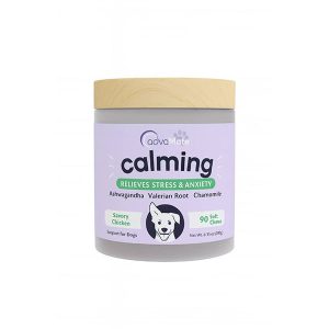 قرص جویدنی آرام‌بخش سگ AdvaMate Calming با طعم مرغ | کاهش استرس و بی‌قراری سگ ( ده عدد)