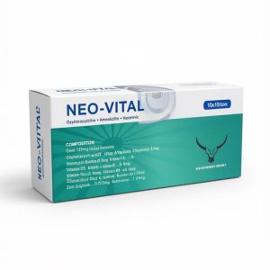 قرص نئو ویتال (Neo-Vital) کوسیما | آنتی‌بیوتیک ترکیبی + مولتی‌ویتامین ( یک ورق 10 عددی )