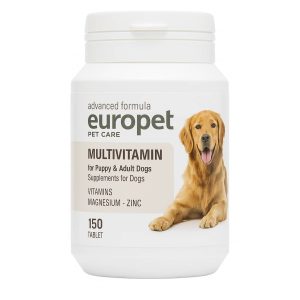 مکمل مولتی‌ویتامین سگ Europet Multivitamin – بسته 150 عددی