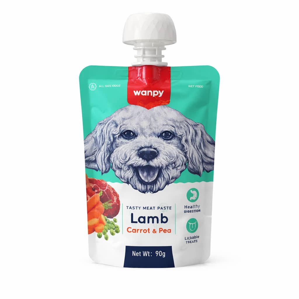 پودینگ سگ ونپی با طعم بره، هویج و نخودفرنگی Wanpy Dog Pudding Lamb, Carrot & Pea