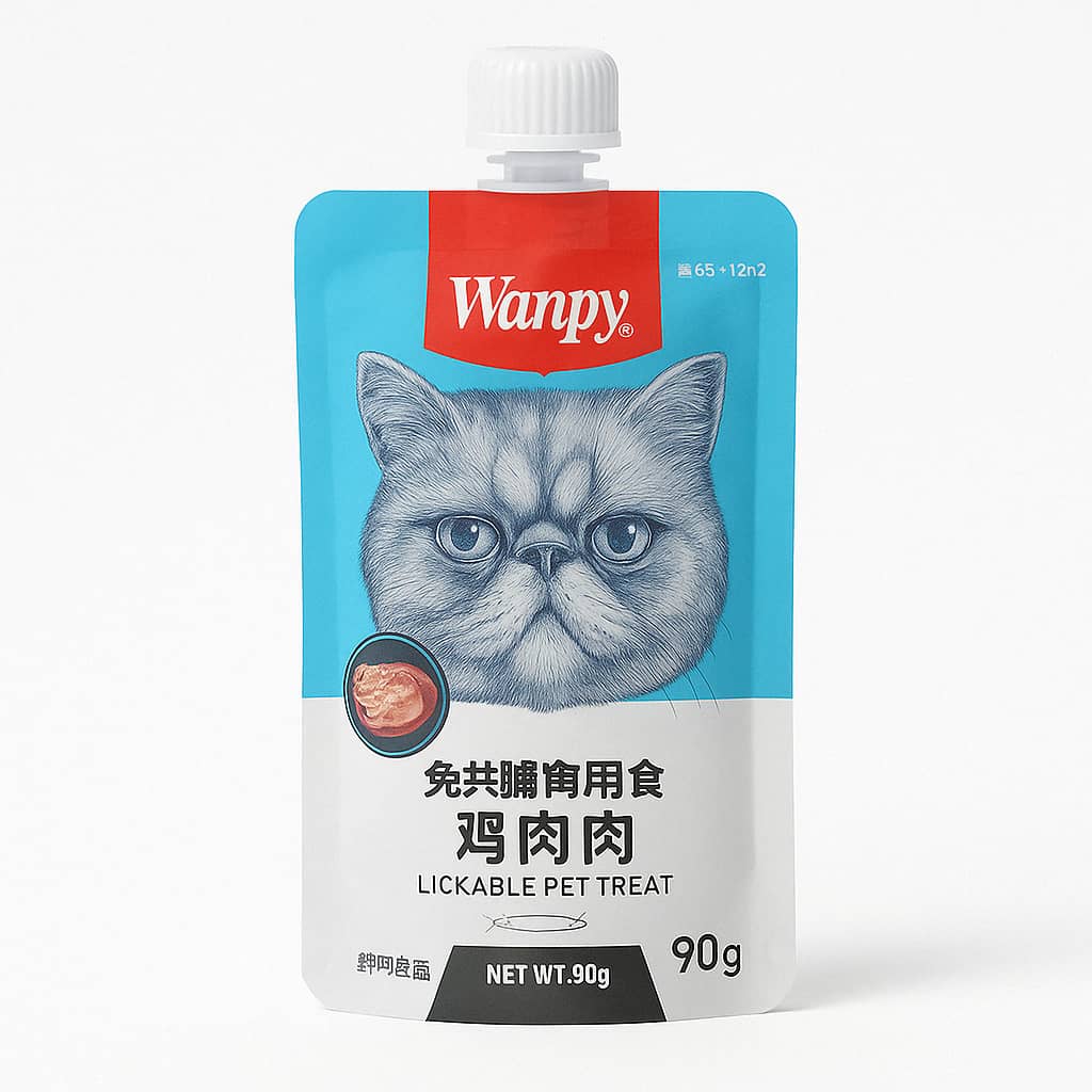 پودینگ گربه ونپی Wanpy با گوشت مرغ – 90 گرمی