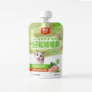 پودینگ گربه ونپی (Wanpy) مدل درپوش‌دار با طعم مرغ و شیر بز
