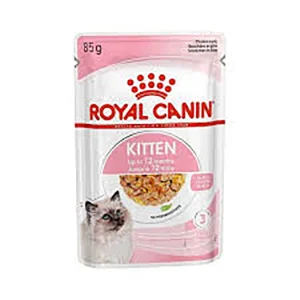 پوچ بچه گربه رویال کنین مدل Kitten Gravy وزن ۸۵ گرم