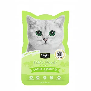 پوچ کیت کت با طعم مرغ و ماهی سفید  (Kit Cat Petite Pouch)