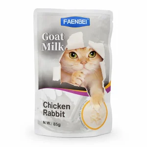 پوچ گربه فنبی (FAENBEI) شیر بز با مرغ و خرگوش 85 گرمی