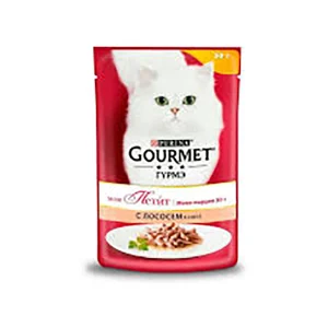 پوچ گربه گورمت (Gourmet) مدل Mon Petit Intense طعم بو قلمون– ۵۰ گرم