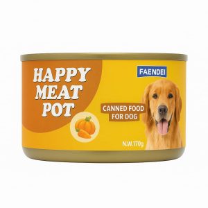 کنسرو سگ FAENIE مدل Happy Meat Pot با طعم هویج و کدو حلوایی (170 گرم)