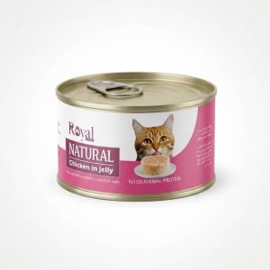 کنسرو گربه رویال کوکو با طعم مرغ در ژله 220 گرمی